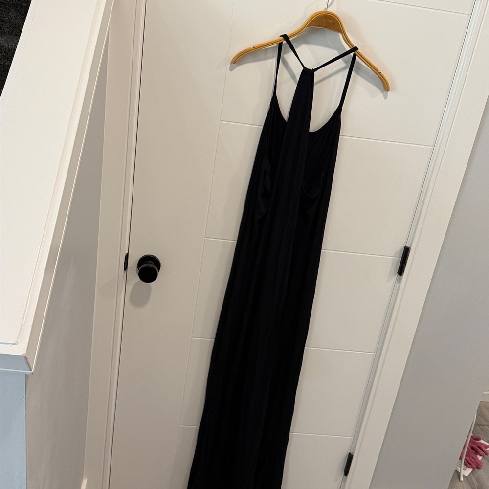 Fabletics Black Strappy Workout Tank size large